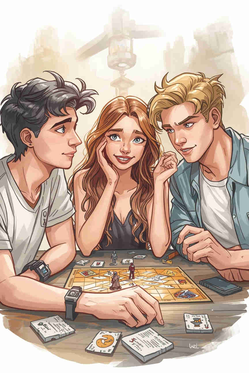 Young people gaming together